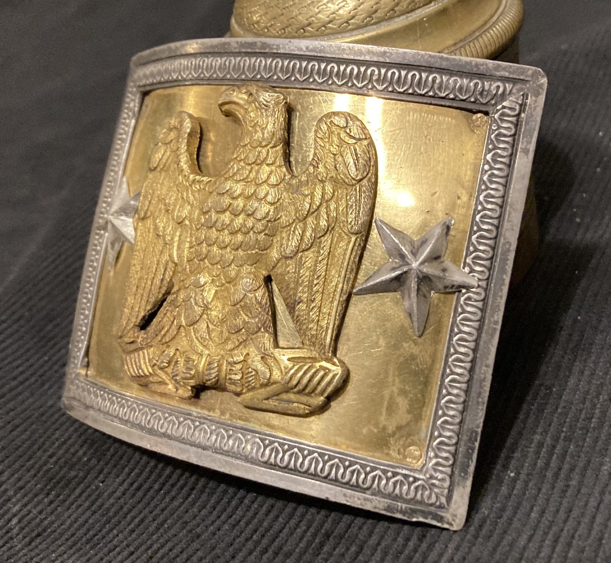 Plaque de Ceinturon d’Officier Supérieur de Cavalerie. Consulat / Premier Empire.-photo-1