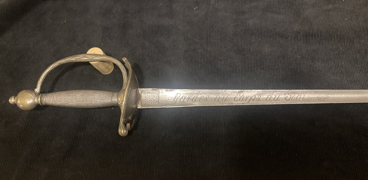 Sword Of The King's Bodyguard. 18th-century Hilt And Blade From The First Restoration Period, Early 19th Century. France.-photo-4