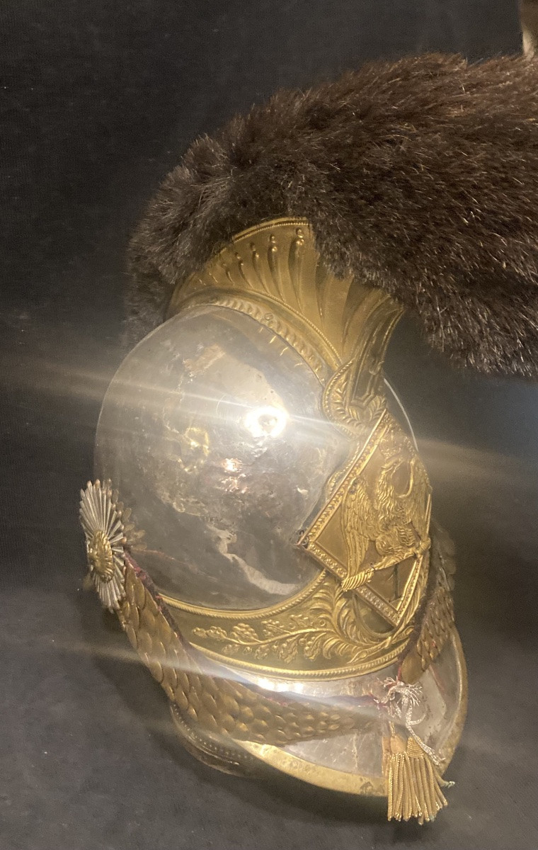 Helmet Of An Officer Of The National Guard Cavalry Of Paris. Model 1814 / Hundred Days First Empire-photo-3