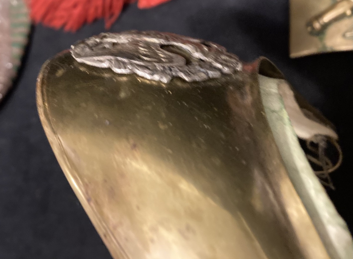 Infantry Officer's Gorget Of The Imperial Guard, Model 1804. First Empire.-photo-3