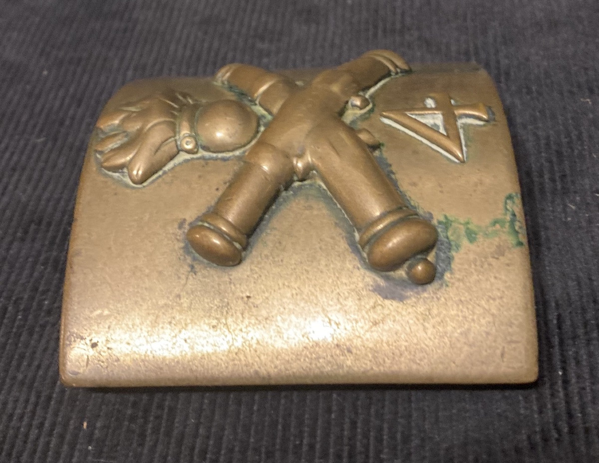 Belt Buckle Of The 4th Artillery Train Regiment. First Empire-photo-1