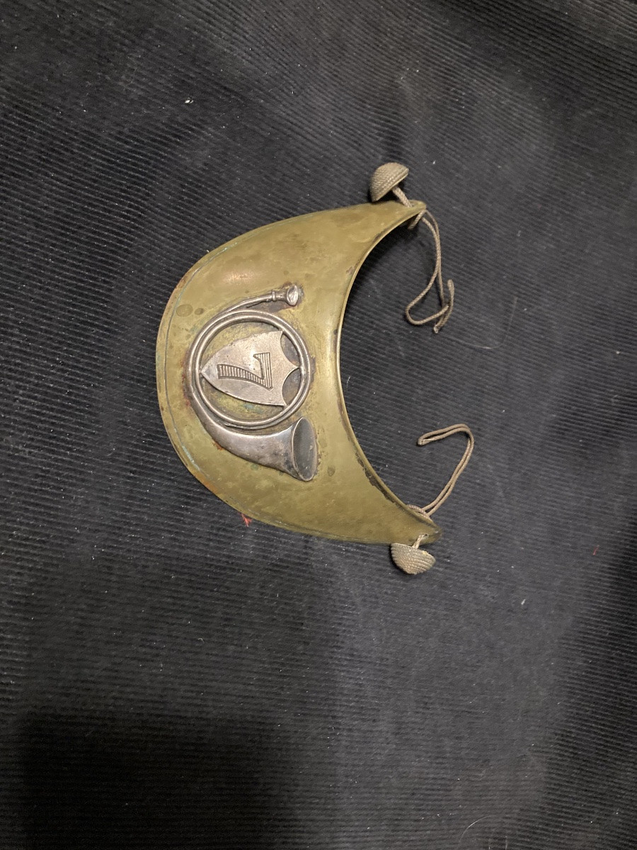 Officer's Gorget Of The 7th Light Infantry Regiment, First Empire.-photo-2