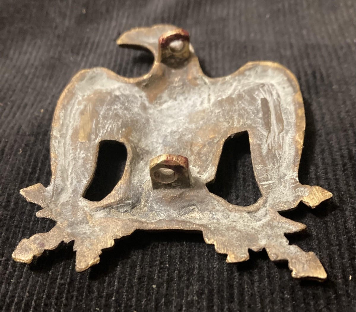  Aigle de Banderole de giberne de « Hussard » . Premier Empire.-photo-2