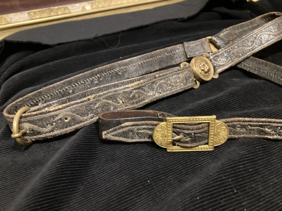 Ceinturon d’officier de cavalerie . Premier Empire.-photo-4