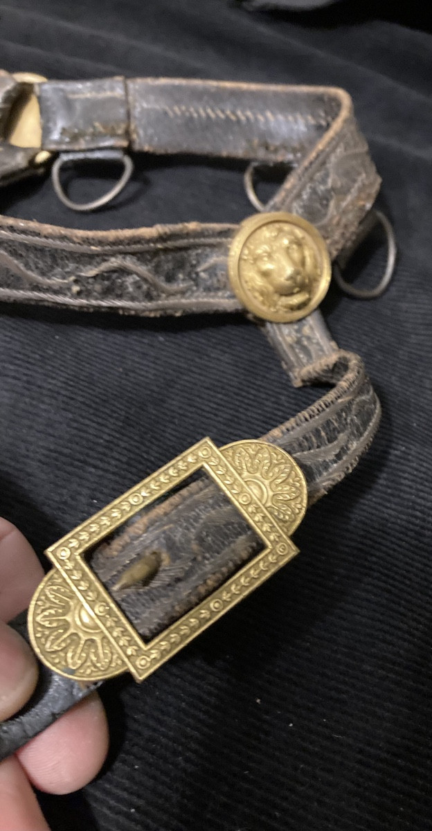 Ceinturon d’officier de cavalerie . Premier Empire.-photo-3