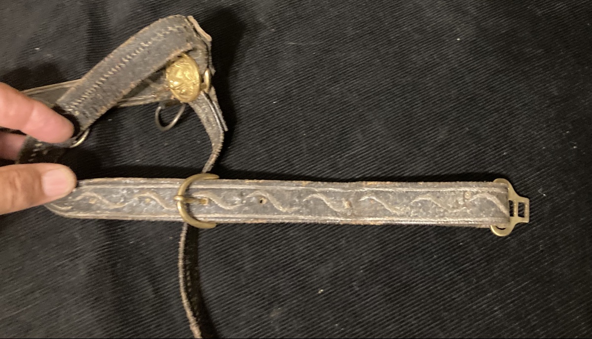 Ceinturon d’officier de cavalerie . Premier Empire.-photo-3