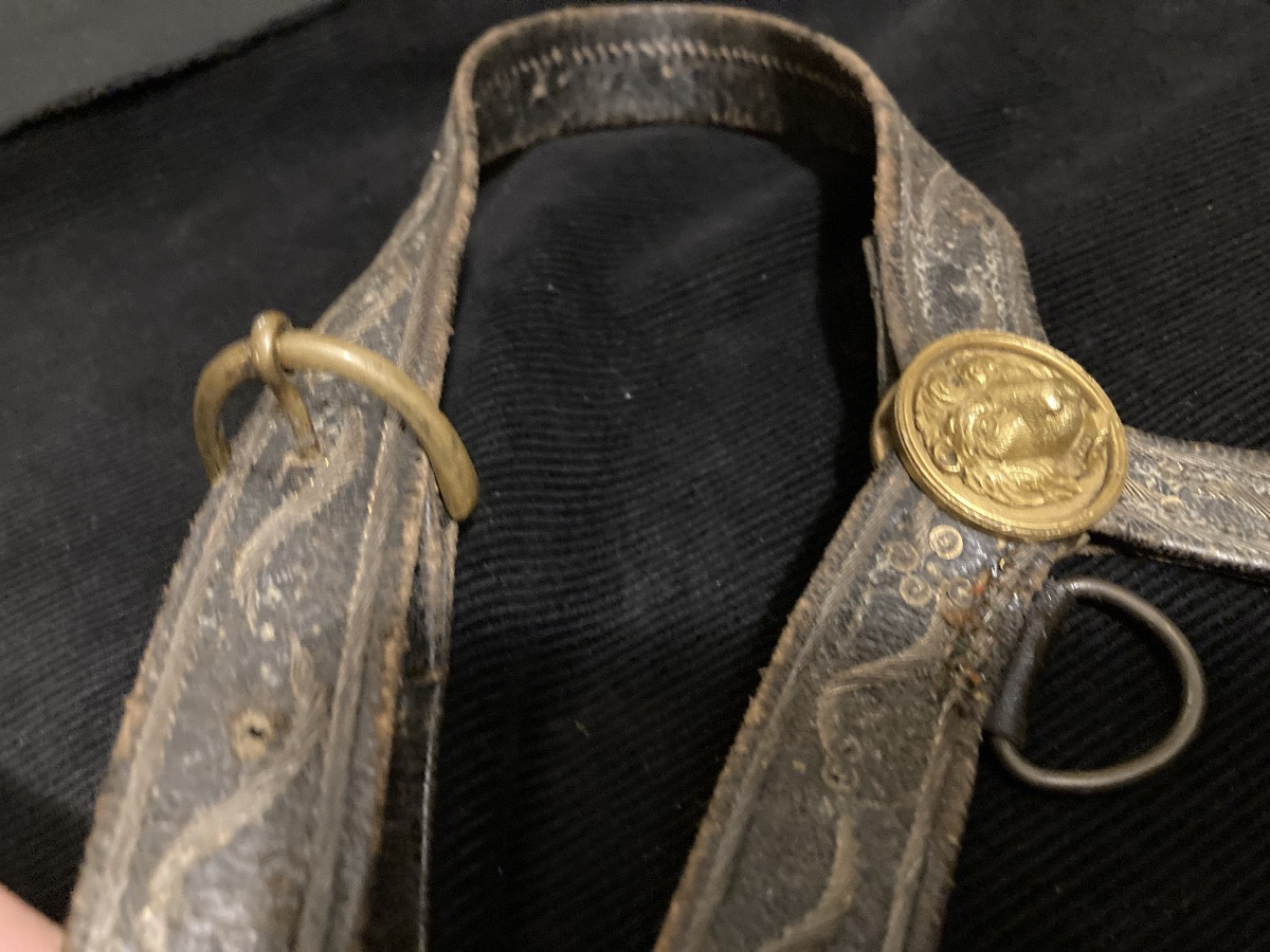 Ceinturon d’officier de cavalerie . Premier Empire.-photo-3