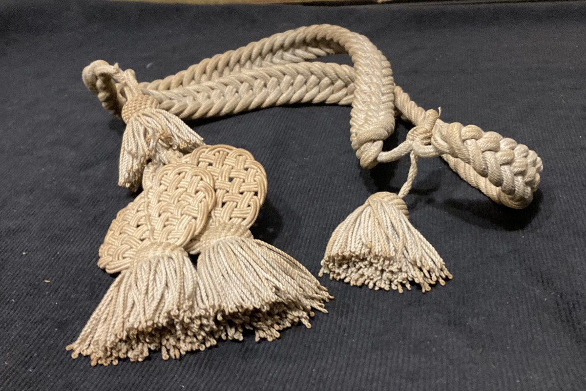 White Wool Racket Cord Corresponds To The Companies Of The Center (shot) 1st Empire.-photo-3