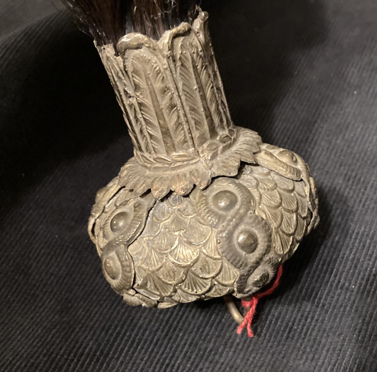 Helmet Plume Holder, First Empire Pattern. Antique.-photo-3