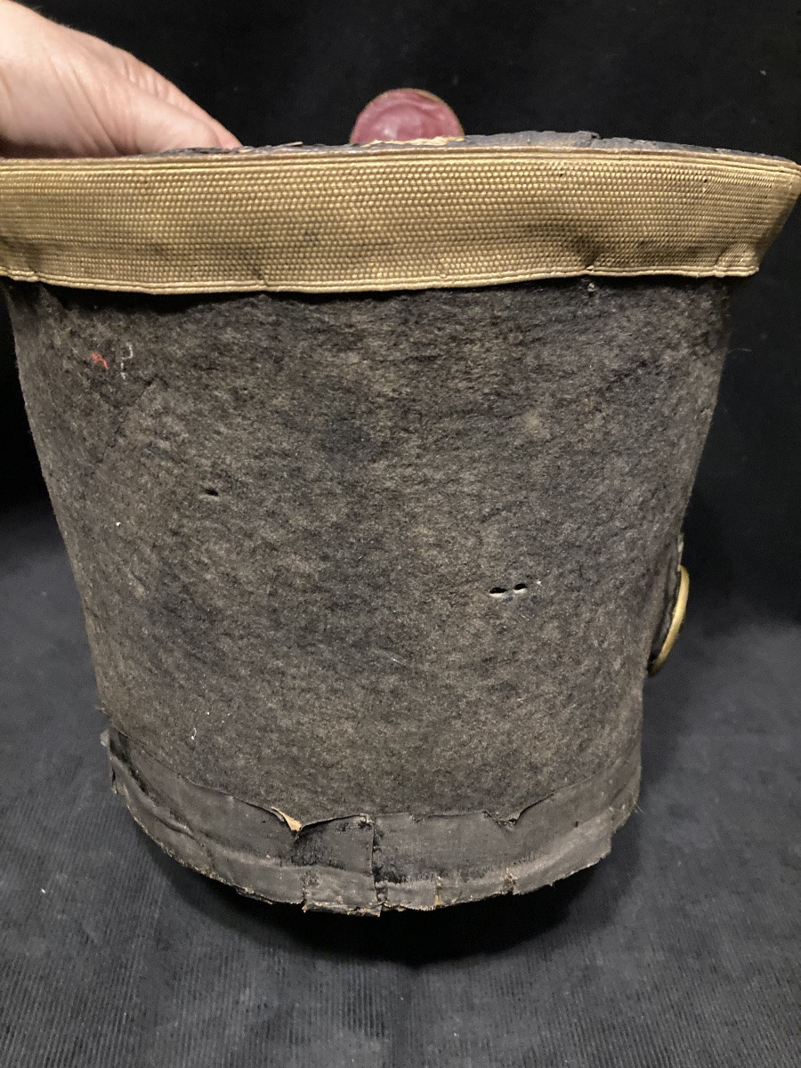 Shako d’officier du 120 éme Régiment d’Infanterie de ligne . Premier Empire.-photo-4