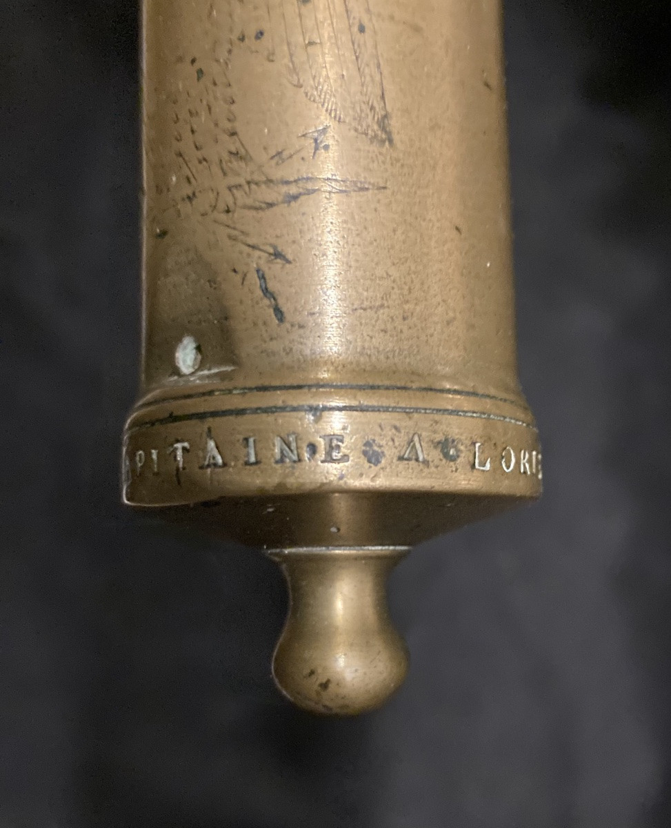 Gribeauval Reward Cannon To Captain Anbroise Lorient 1806. First Empire.-photo-4