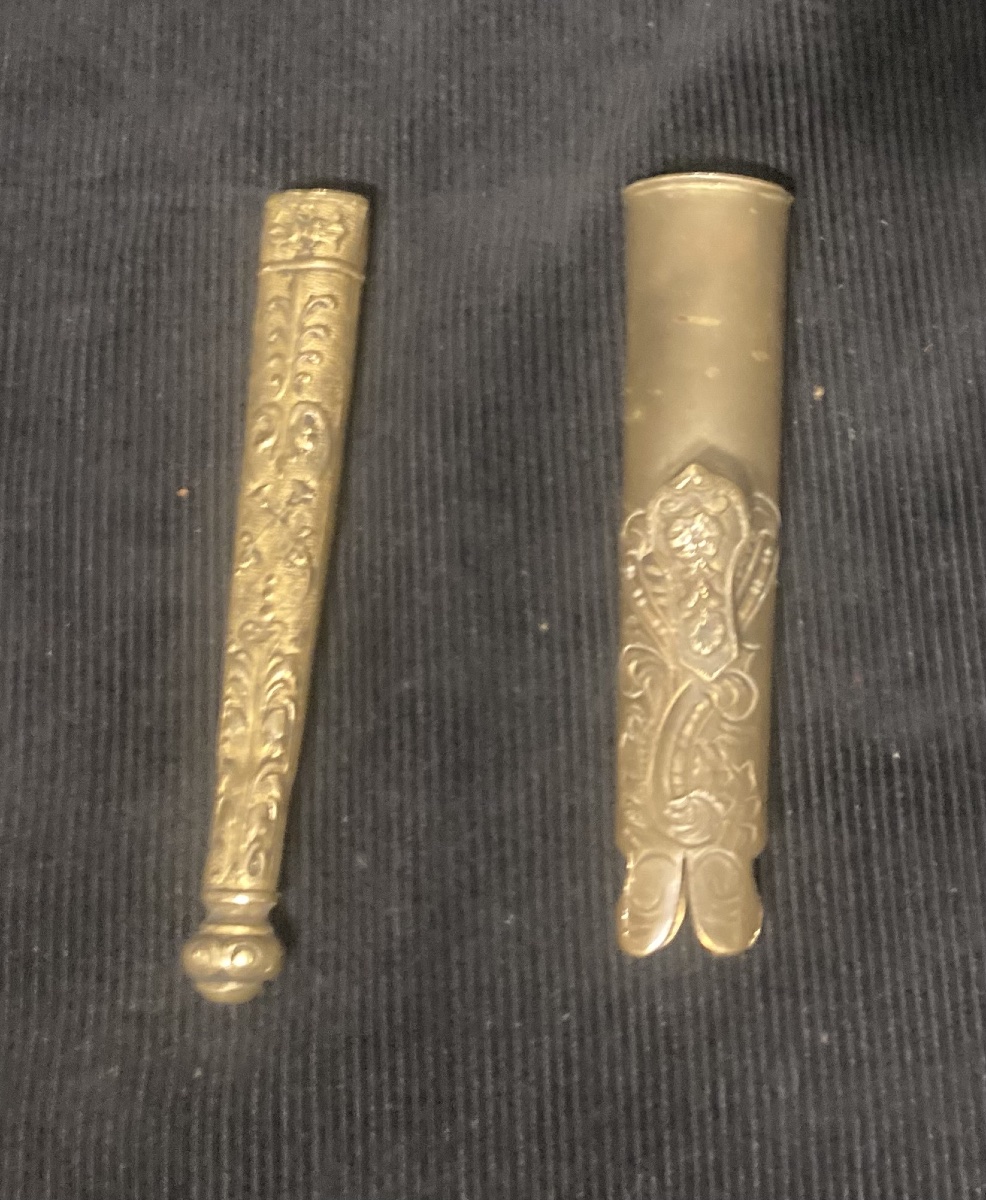Garnitures de fourreau d’Epée à 2 élément . France . Premier Empire