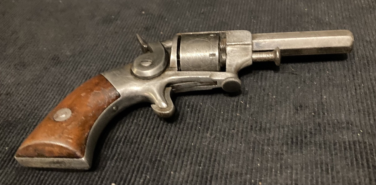 Allenx Wheeloxx .22 Short Caliber Revolver. Us. 1858. Category "d" Collector's Item-photo-4