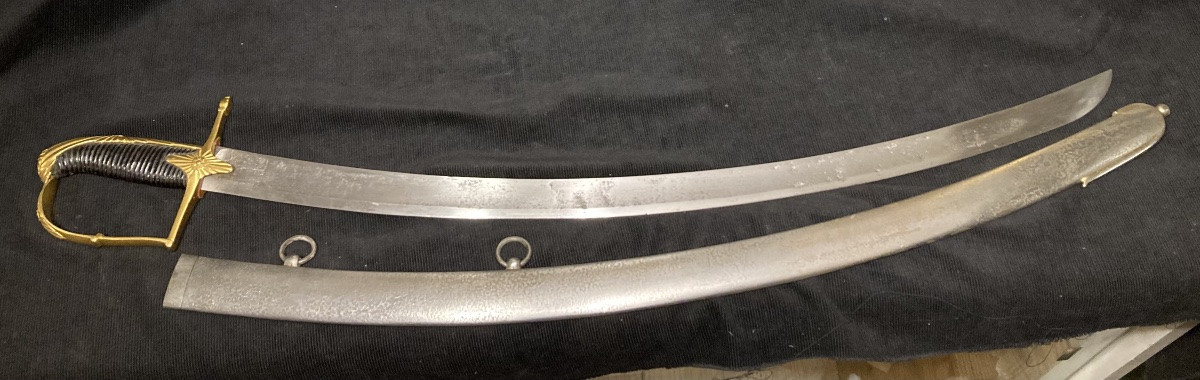 Hungarian-style Hussar Officer's Sabre. Late 18th Century - Revolution - First Empire.-photo-3