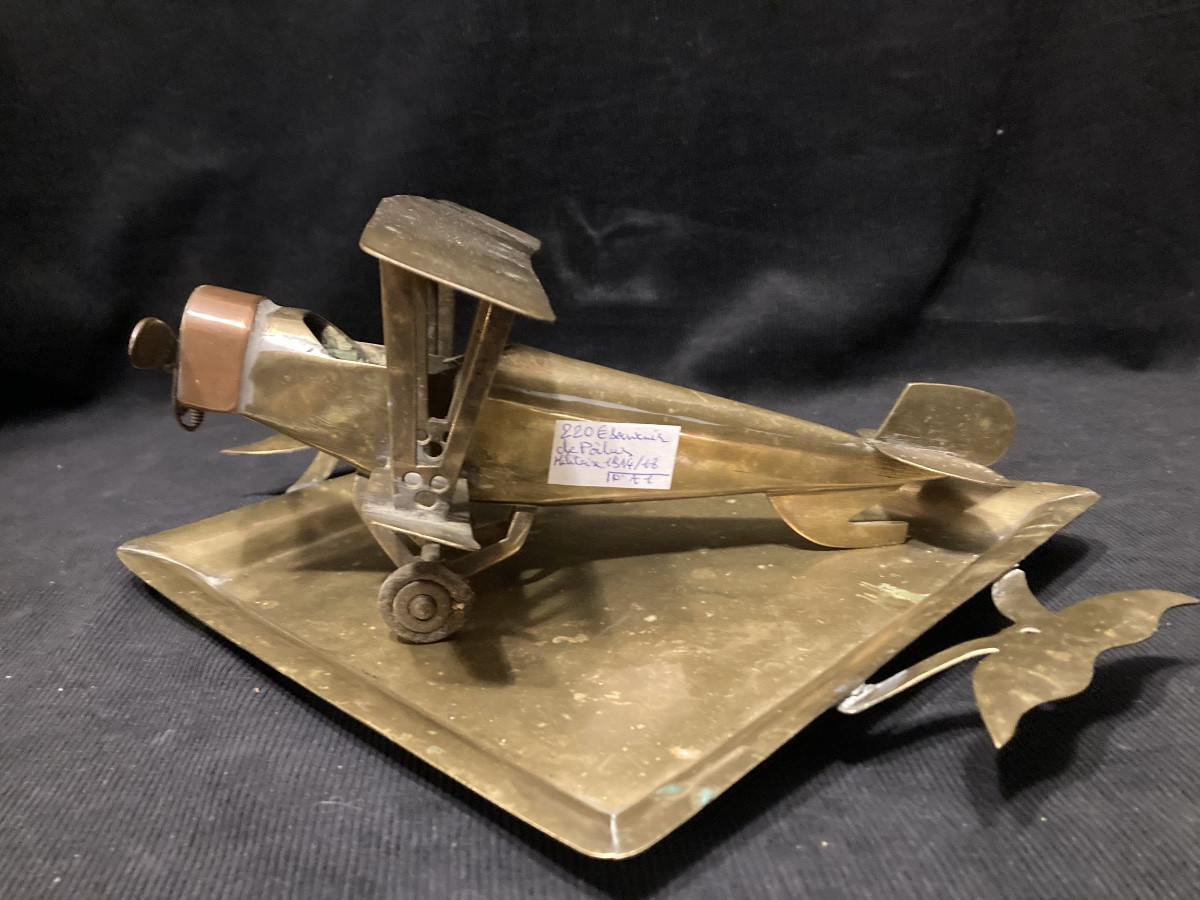 French Biplane Trench Artifact 1914-1918. First World War. -photo-3