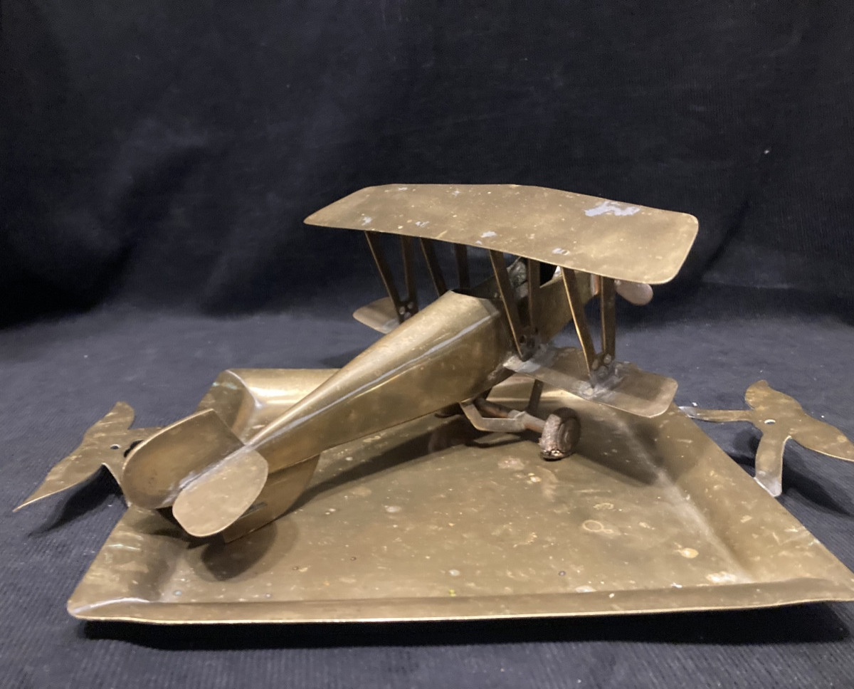 French Biplane Trench Artifact 1914-1918. First World War. -photo-2