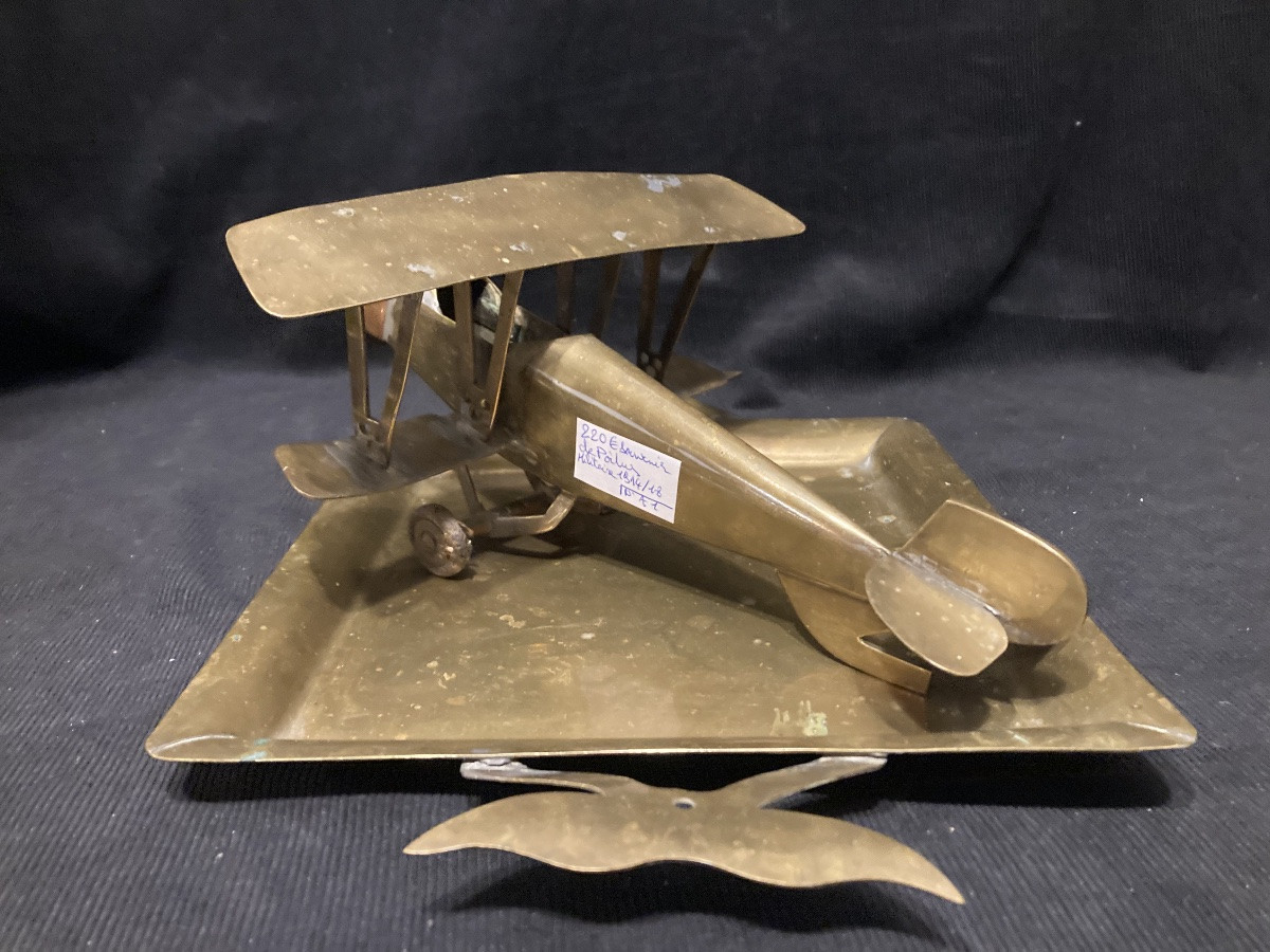 French Biplane Trench Artifact 1914-1918. First World War. -photo-4