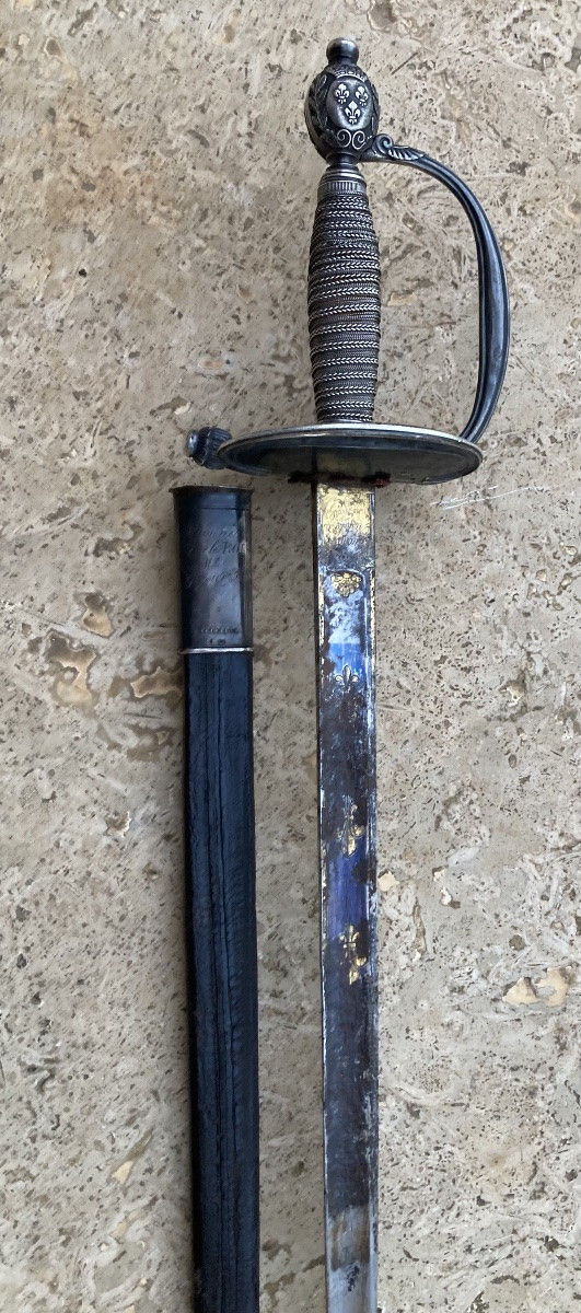 Award Sword "given By The King" To Mr. Guyot Pierre Jean. Model 1816. 1st Restoration-photo-4