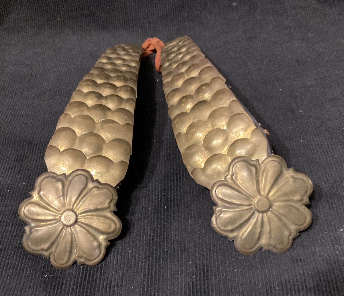 Pair Of Dragoon Helmet Chin Straps “ancient Copy” Type First Empire.-photo-2