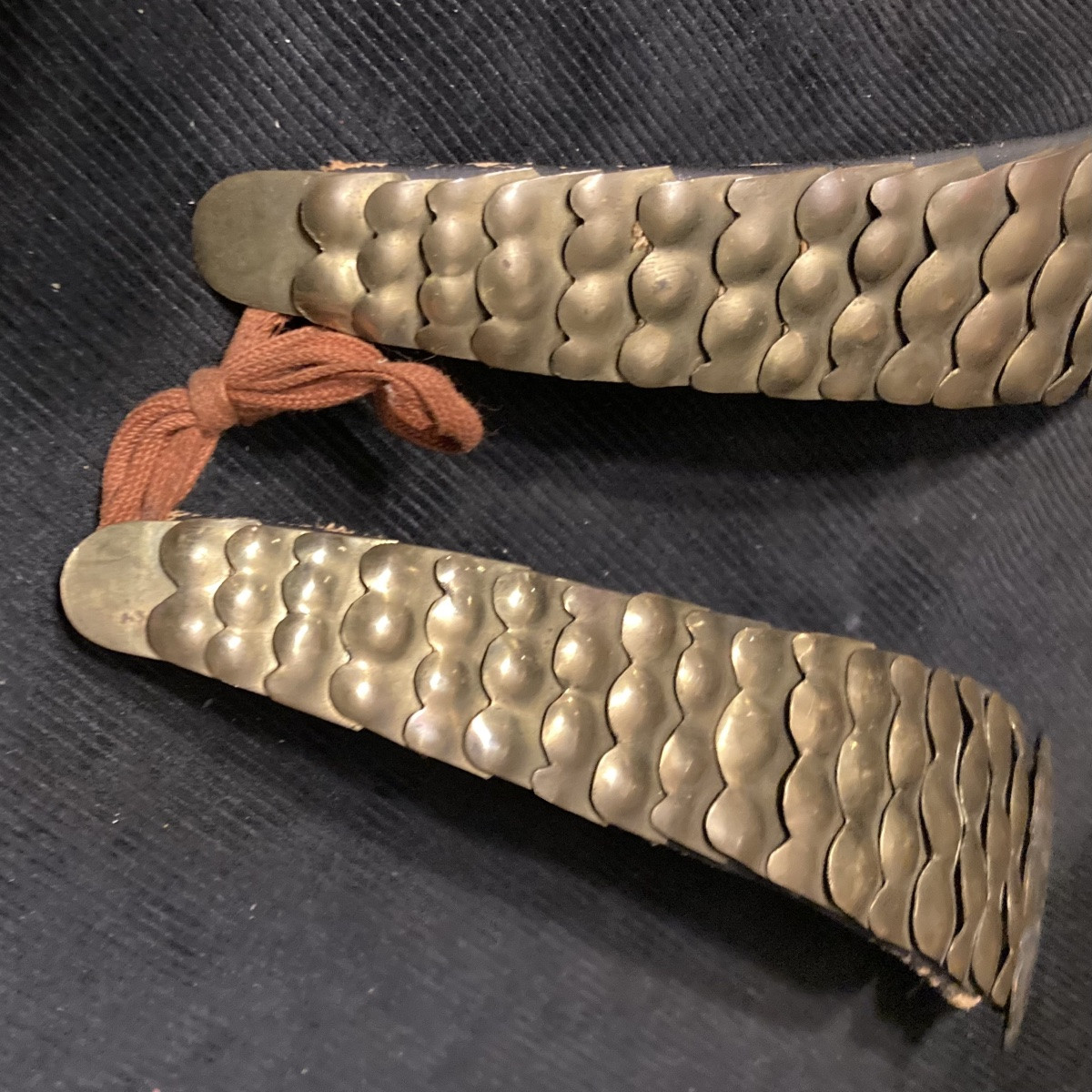 Pair Of Dragoon Helmet Chin Straps “ancient Copy” Type First Empire.-photo-4