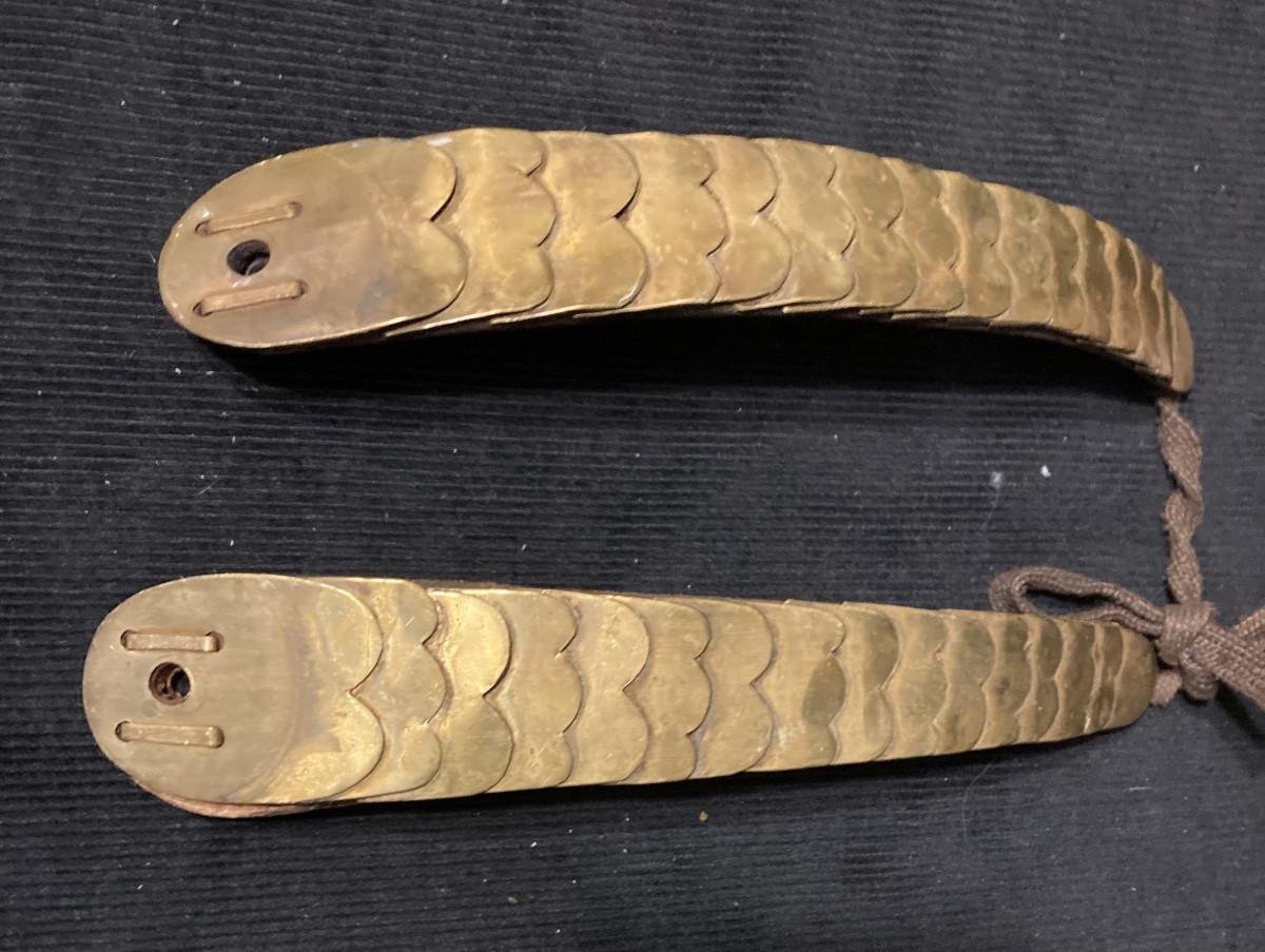 Paire de jugulaires de shako « COPIE ANCIENNE »-photo-2