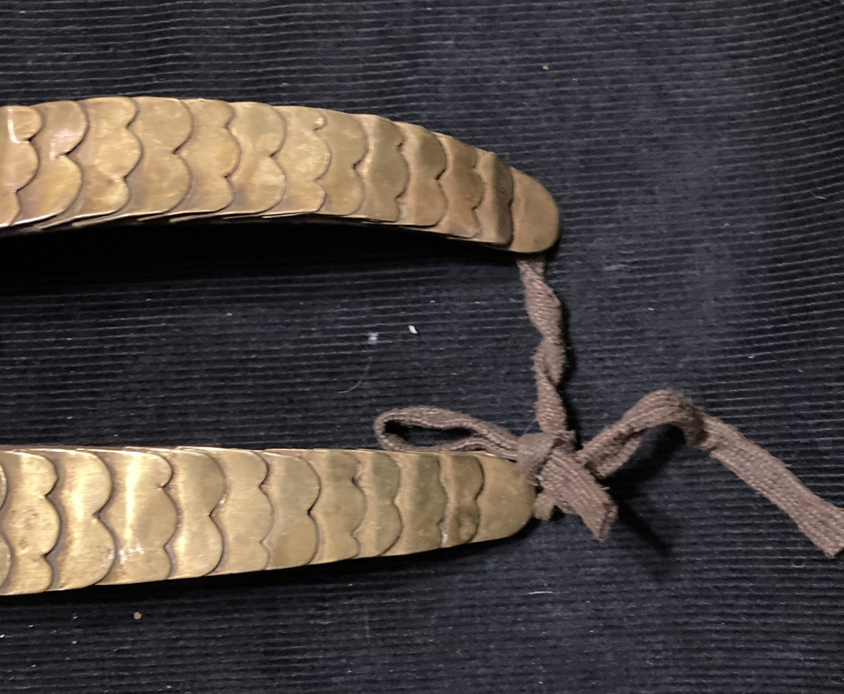 Paire de jugulaires de shako « COPIE ANCIENNE »-photo-3