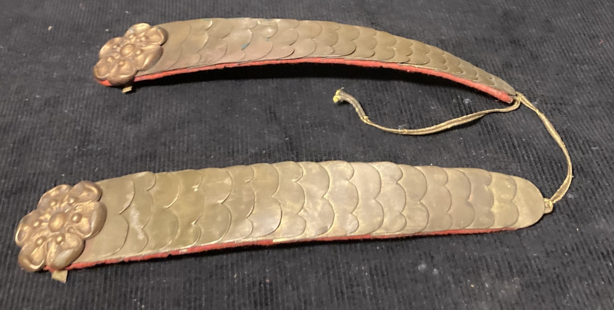Paire de jugulaires de shako « COPIE ANCIENNE »-photo-4