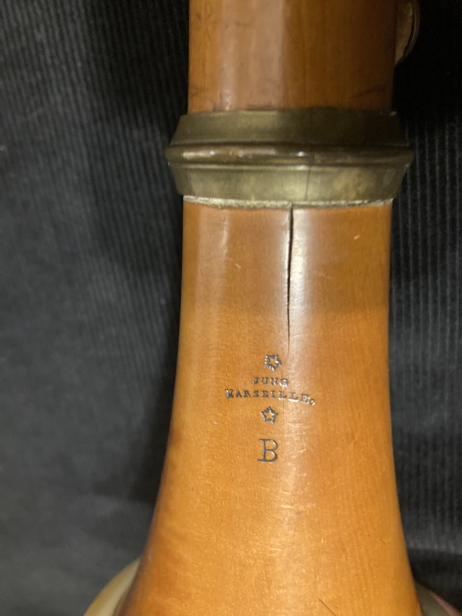 CLARINETTE MILITAIRE du modèle à treize clefs , fabriquée « JUNG » Marseille (1812). 1er Empire-photo-2