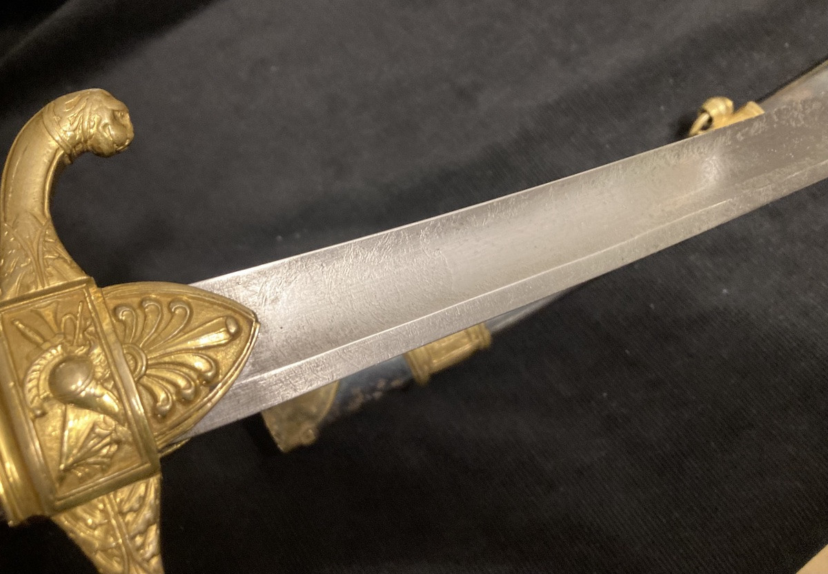 Sabre Of An Aide De Camp Officer, Model Of 1st Vendémiaire Year XII. First Empire.-photo-4