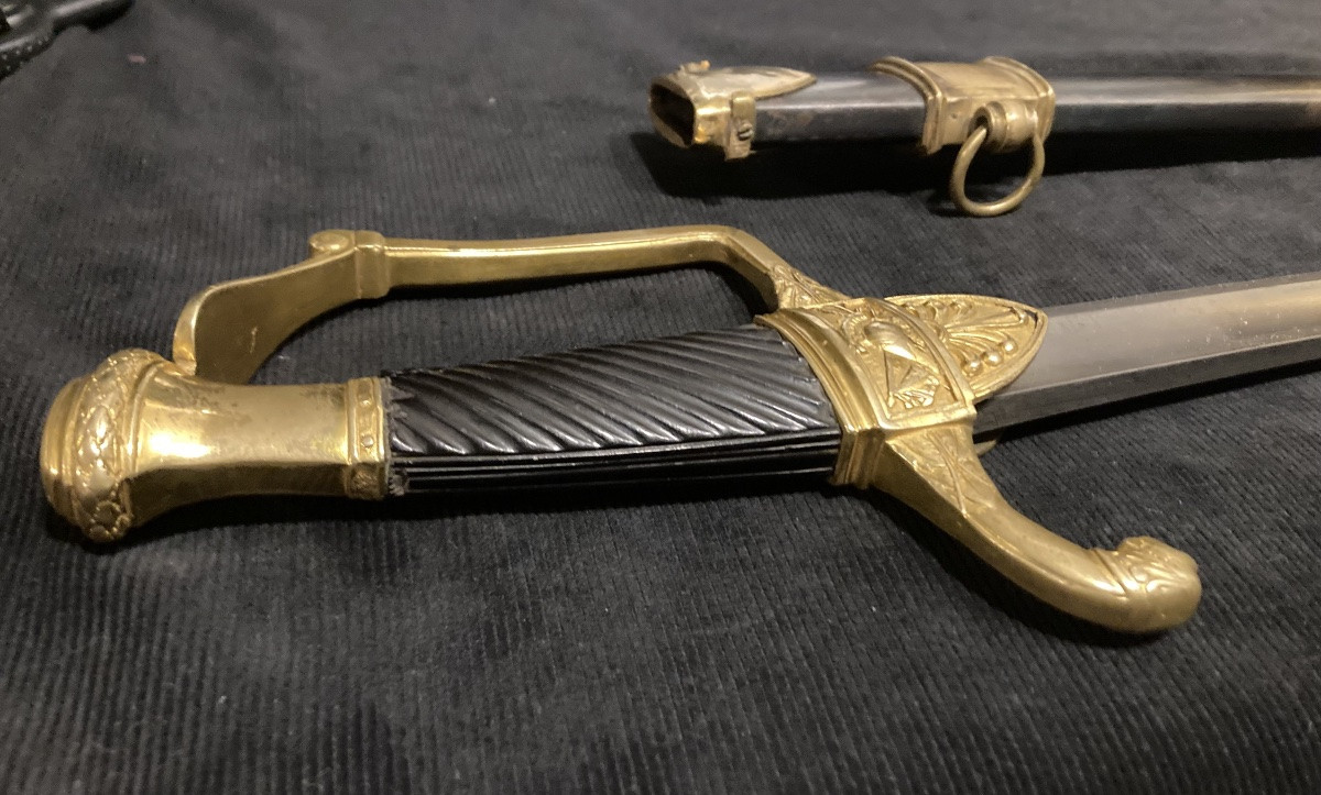 Sabre Of An Aide De Camp Officer, Model Of 1st Vendémiaire Year XII. First Empire.-photo-2