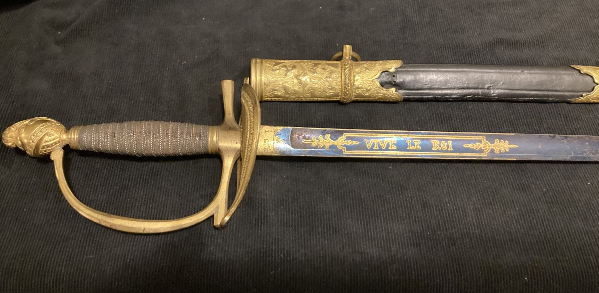 ÉPÉE D’OFFICIER SUPÉRIEUR ; LOUIS XVI / Révolution / Consulat / Empire.-photo-3