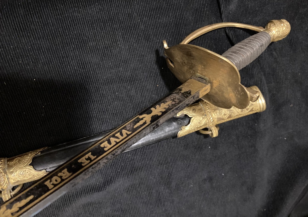 ÉPÉE D’OFFICIER SUPÉRIEUR ; LOUIS XVI / Révolution / Consulat / Empire.-photo-1