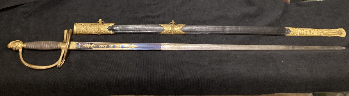 ÉPÉE D’OFFICIER SUPÉRIEUR ; LOUIS XVI / Révolution / Consulat / Empire.
