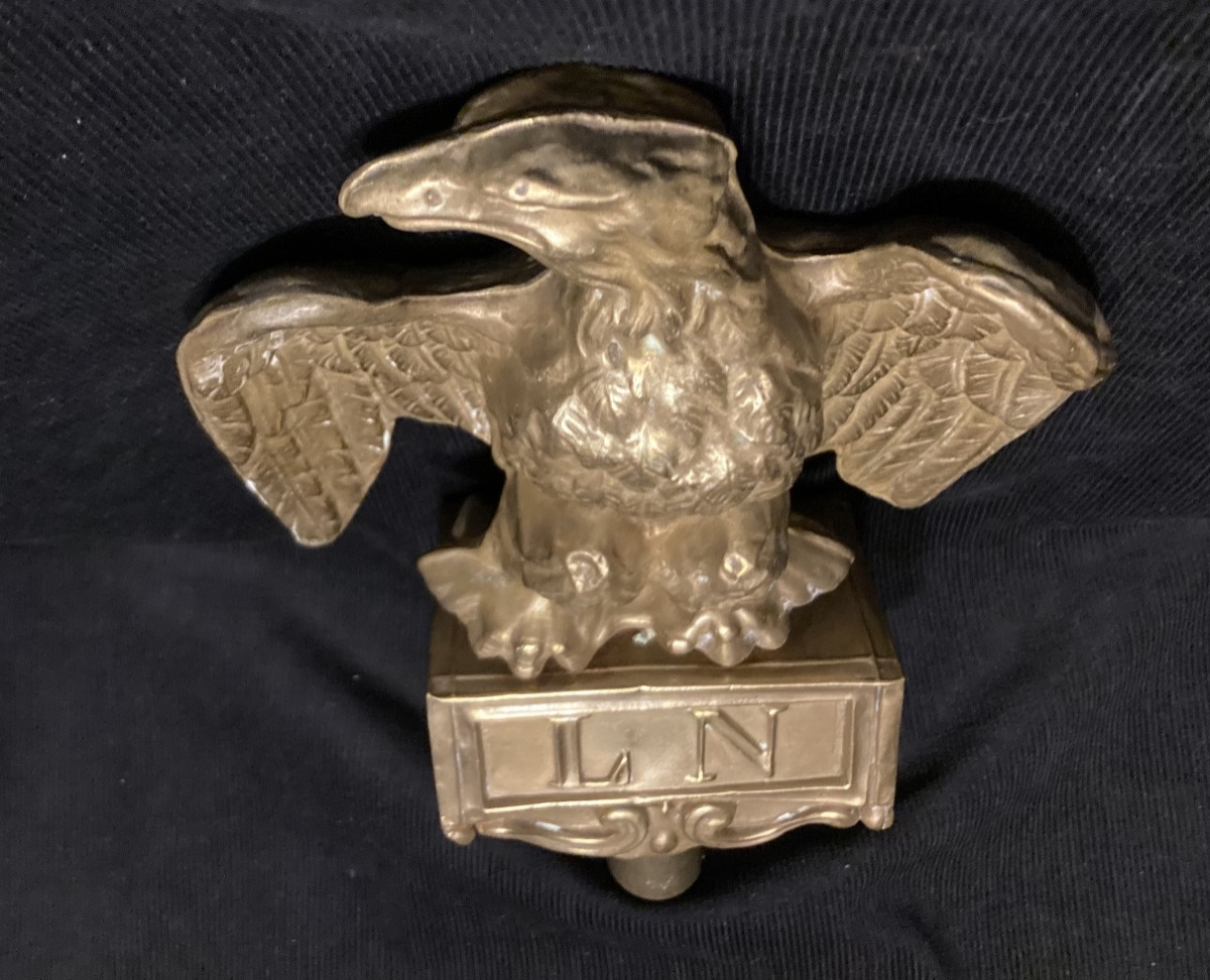 Large Flag Eagle. In Brass Or Copper Sheet, Gilded, Model 1852. Presidency Of Louis-nipler-photo-4