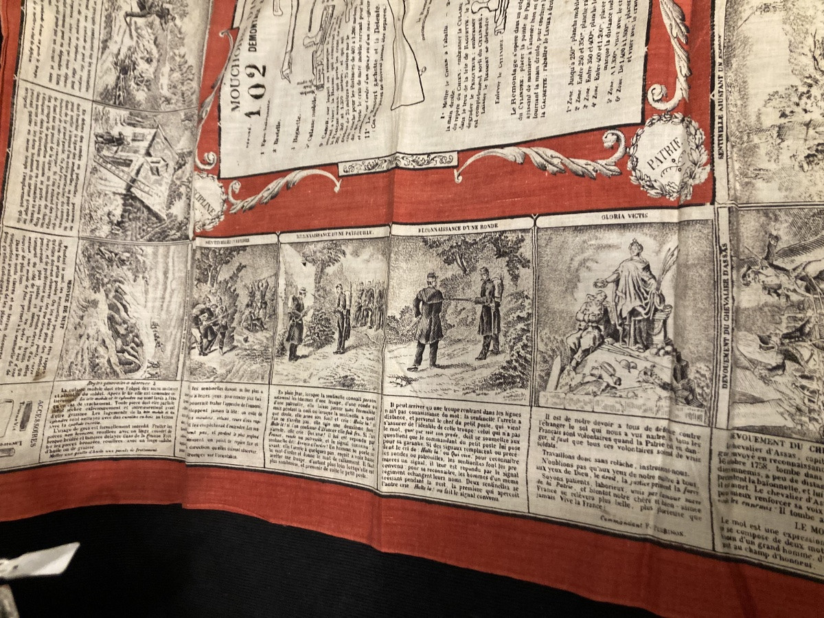 Mouchoir d’Instruction Militaire N’ 2 «  Démontage et remontage du fusil modèle 1874 » matricul-photo-2