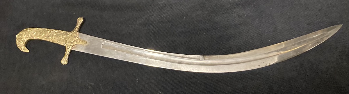 Eastern Style Sabre . Bronze And Steel Mount-photo-2