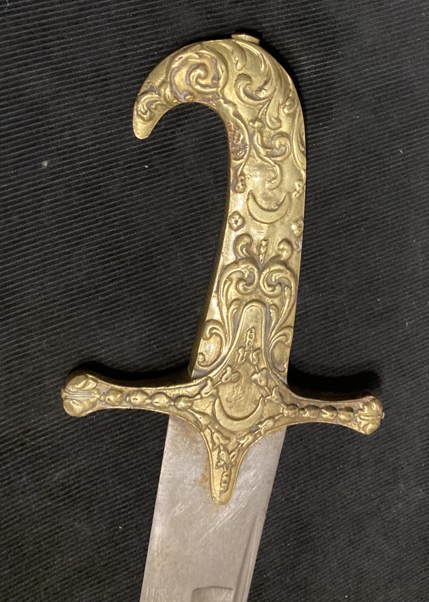 Eastern Style Sabre . Bronze And Steel Mount-photo-4