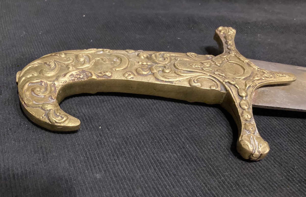 Eastern Style Sabre . Bronze And Steel Mount-photo-1
