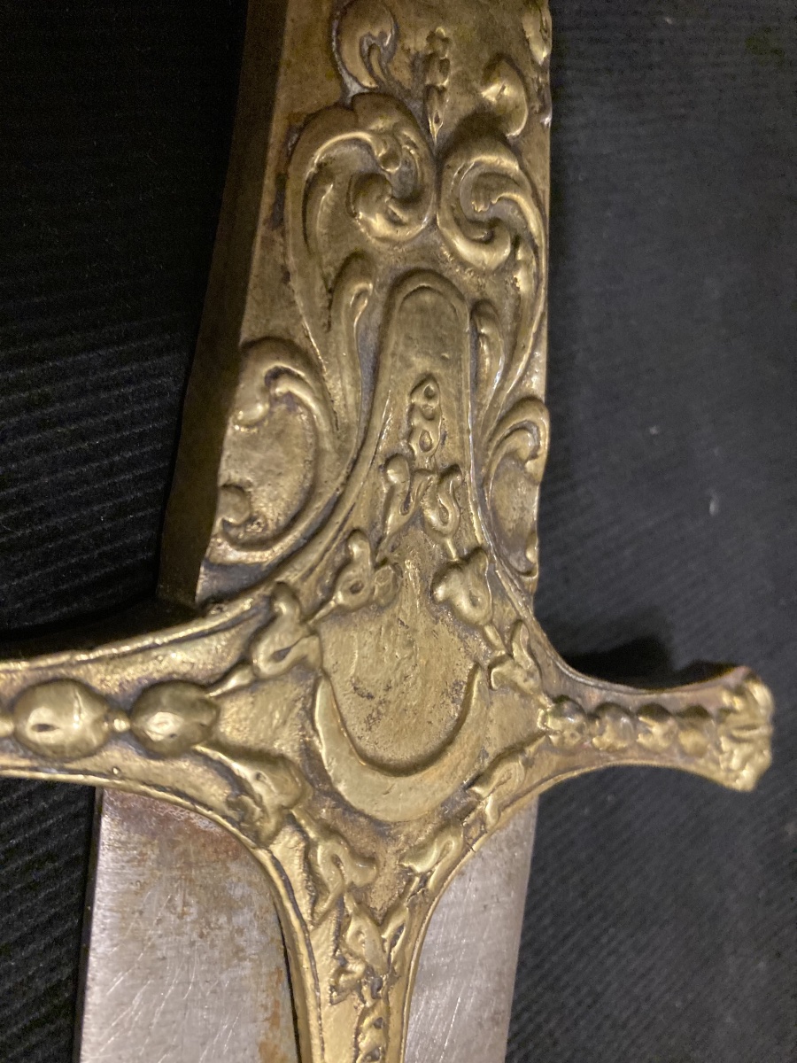Eastern Style Sabre . Bronze And Steel Mount-photo-2