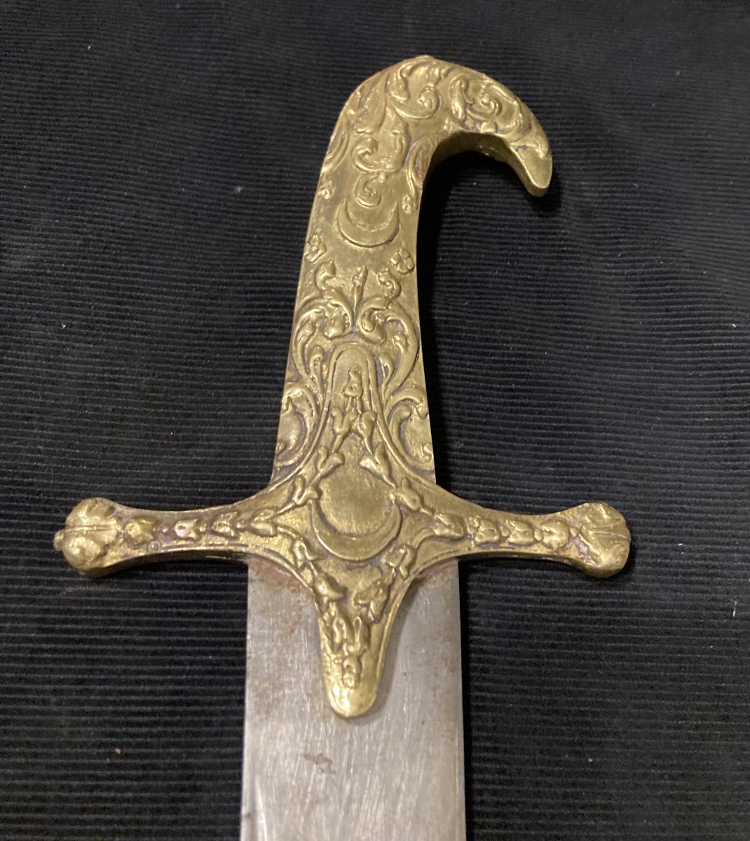 Eastern Style Sabre . Bronze And Steel Mount-photo-5