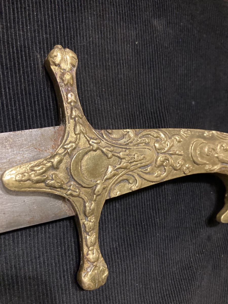 Eastern Style Sabre . Bronze And Steel Mount-photo-6