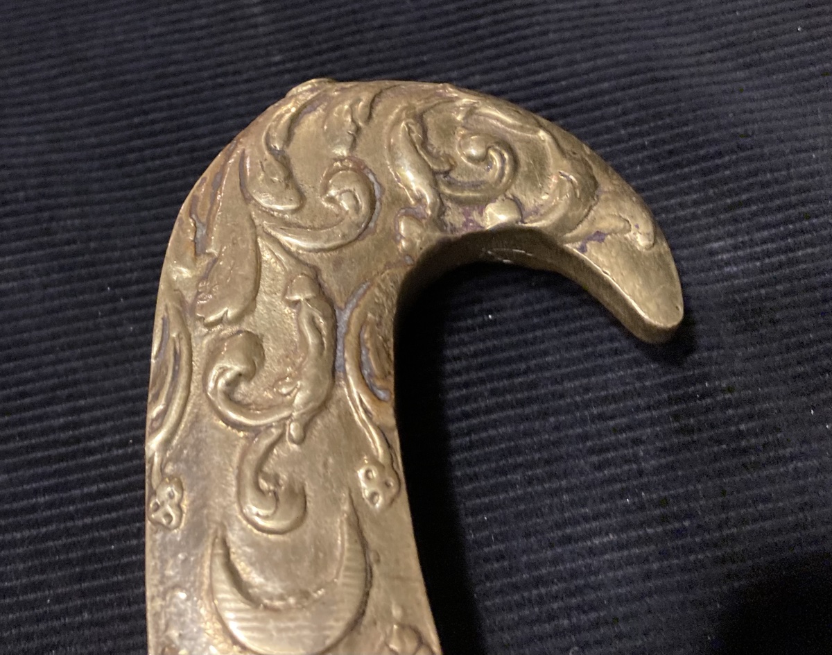 Eastern Style Sabre . Bronze And Steel Mount-photo-7