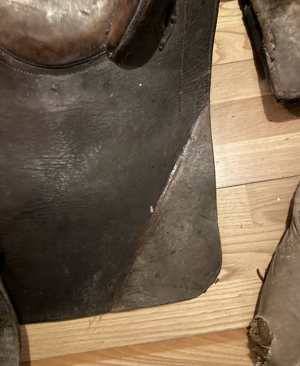 SELLE D’OFFICIER DE CUIRASSIER . Premier Empire. Vers 1804-1812.-photo-1