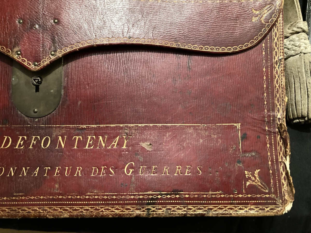 Portfolio Of "mr Defontenay; Commissary General Of Wars". First Empire.-photo-3