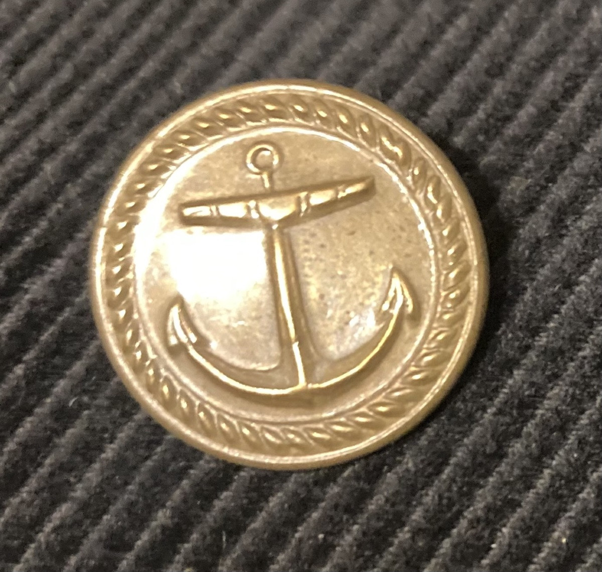 Bouton petit module de la Marine , d’officier . Premier Empire.-photo-2