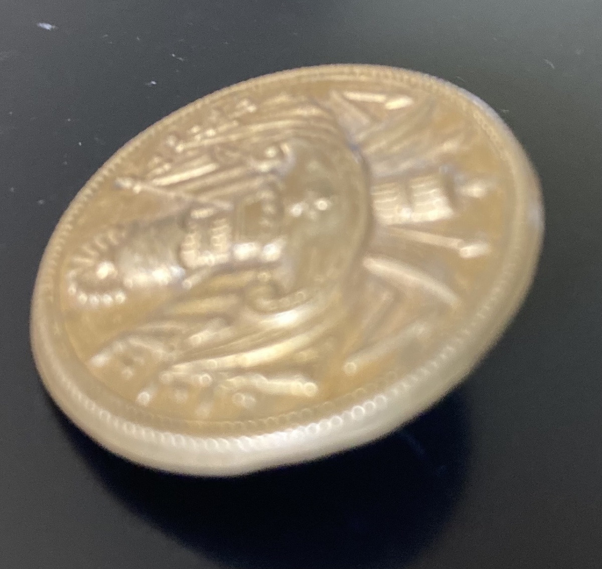 Bouton  d’Uniforme de modèle de Camp ou Lieutenant -Général .1ére Restauration . France .-photo-3