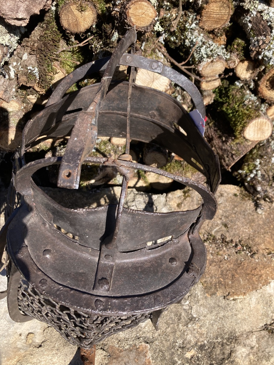 Casque De Combats Fin XVIIIéme Début XIXéme .-photo-2