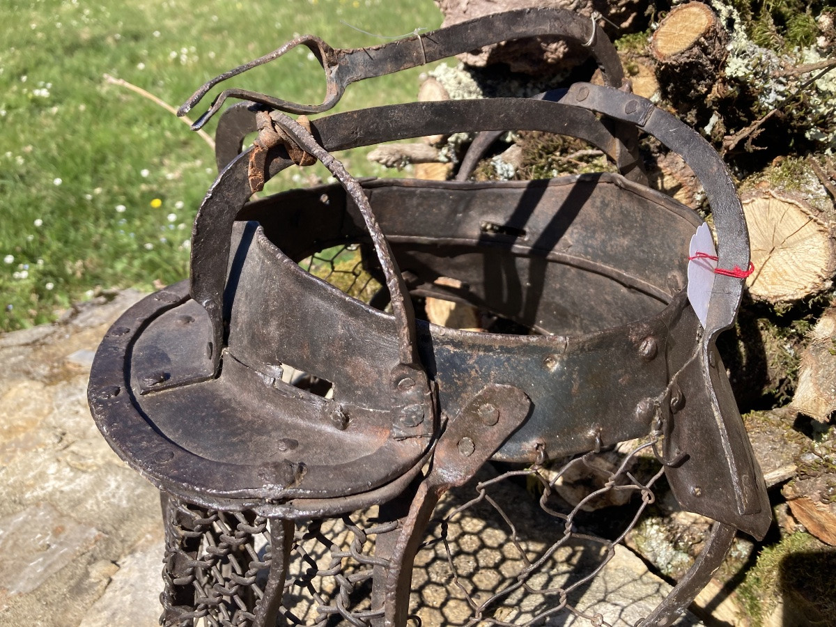 Casque De Combats Fin XVIIIéme Début XIXéme .-photo-3