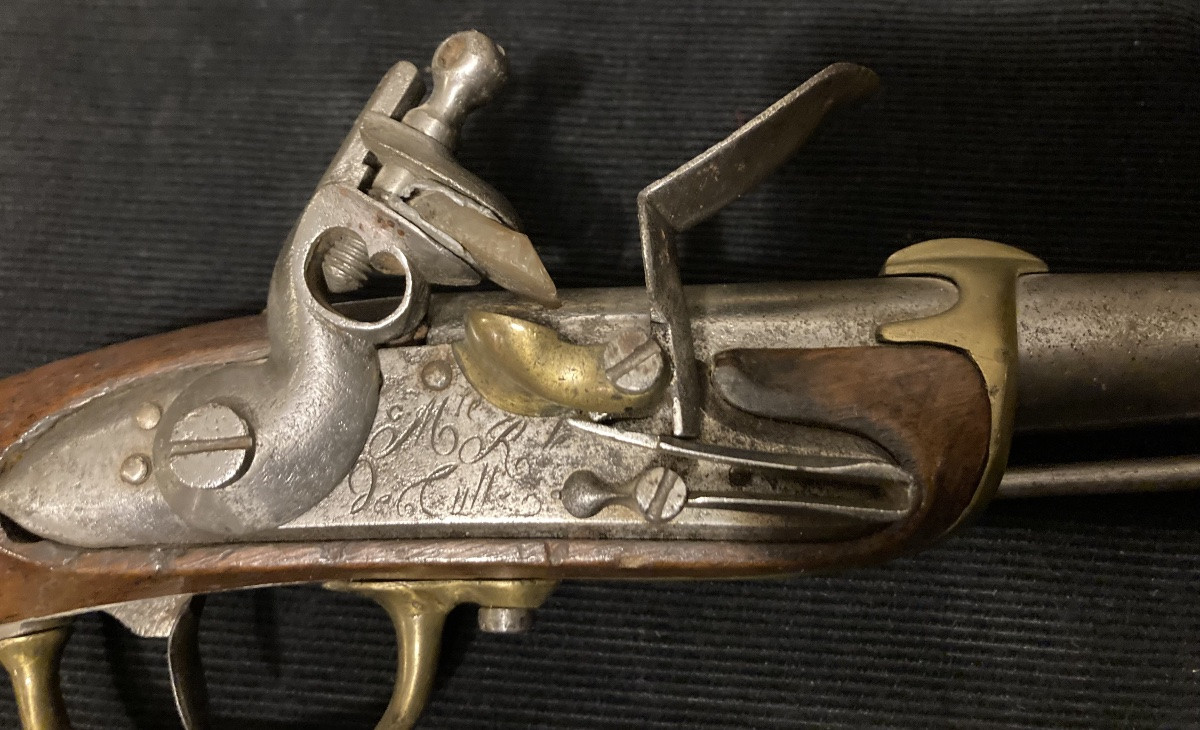 Bort Flintlock Pistol, Model 1779; 2nd Type. Late 18th Century Navy. France.-photo-2