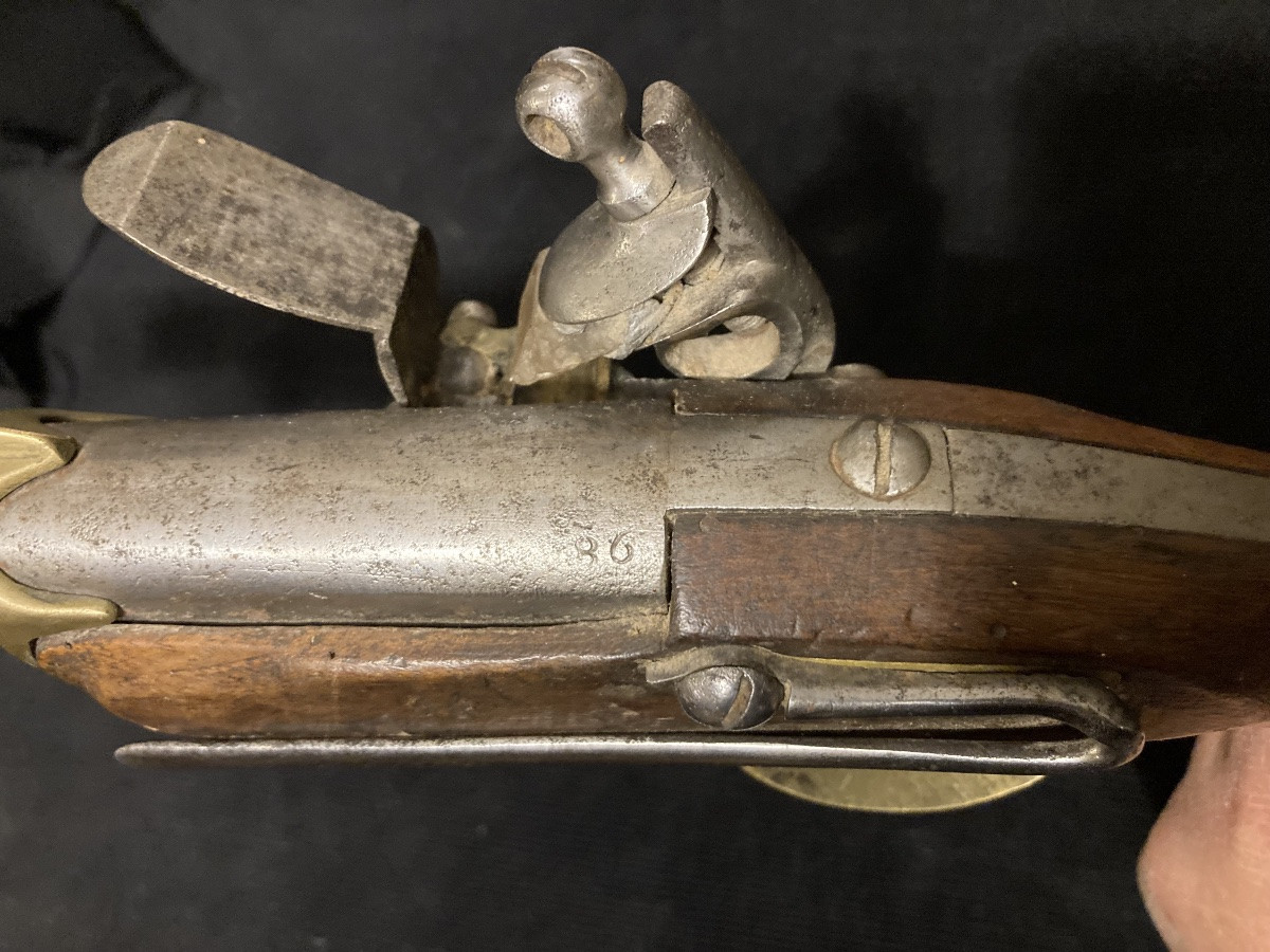 Bort Flintlock Pistol, Model 1779; 2nd Type. Late 18th Century Navy. France.-photo-4